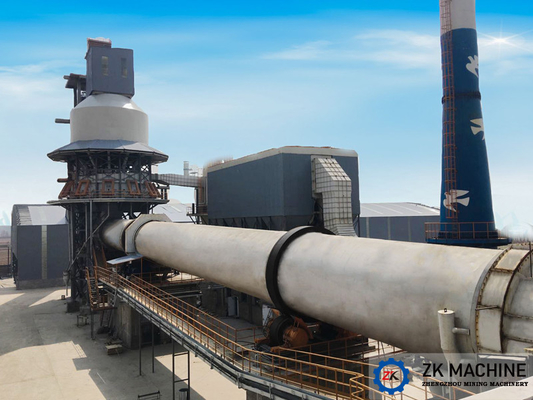 첨단 전열기 - 회전 kiln - 수직 냉각기 에너지 절감 공정 빠른 석회 공장 프로젝트