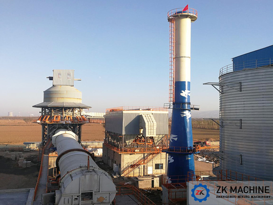 첨단 전열기 - 회전 kiln - 수직 냉각기 에너지 절감 공정 빠른 석회 공장 프로젝트